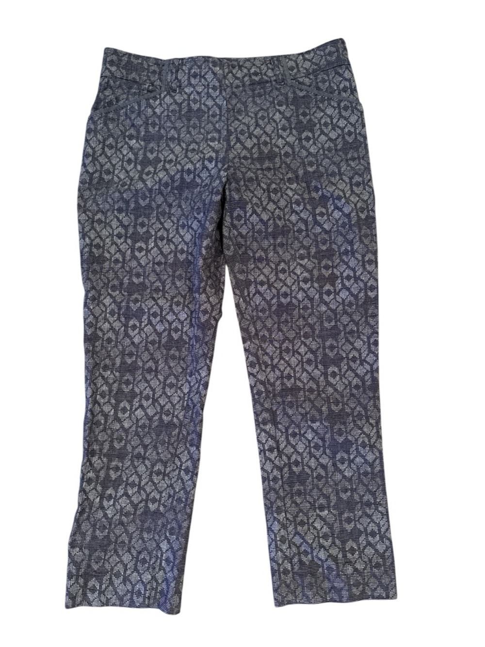 Cartonnier Charlie Trouser Pants Size 4 Charcoal Pattern Side Zip Anthropologie